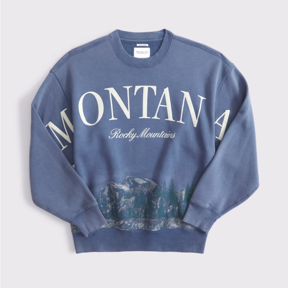 Scenic Rocky Mountains Vintage Sunday Crew